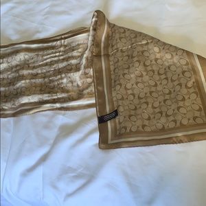 Tan Coach Scarf